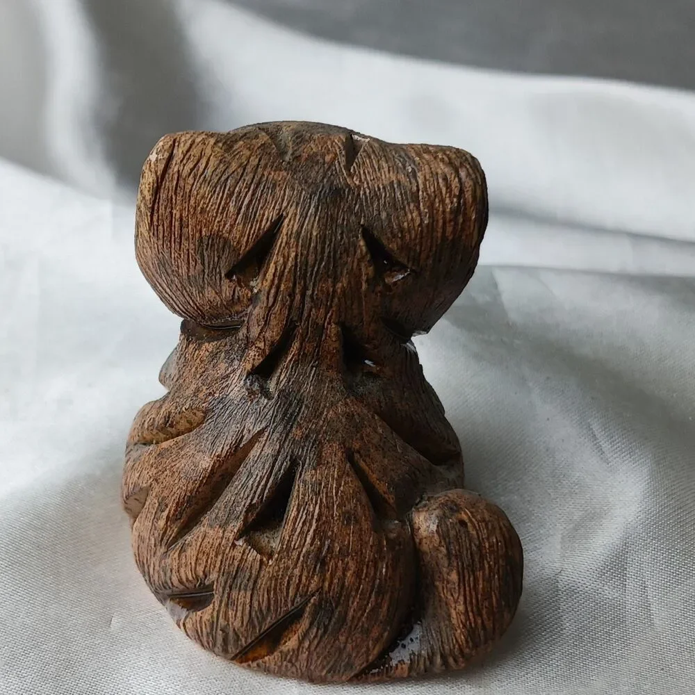 Vintage Artesania Rinconada Art Pottery Hand Crafted Clay 4 Figurines-TABBY CATS